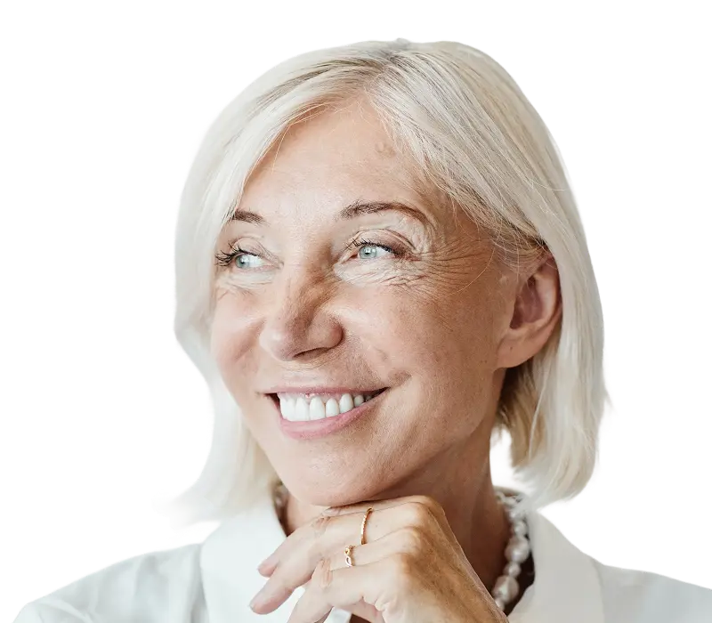 Woman smiling