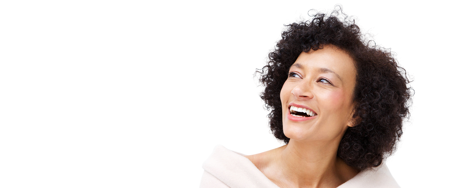 Woman smiling